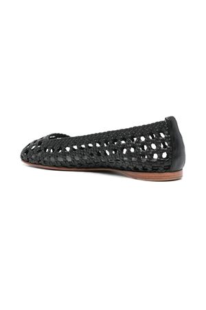 Shell Nappa Black Ballet Flats PALOMA BARCELO | SHELL01